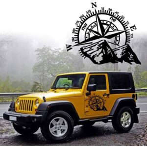 Jeep Compass Mountain Sticker